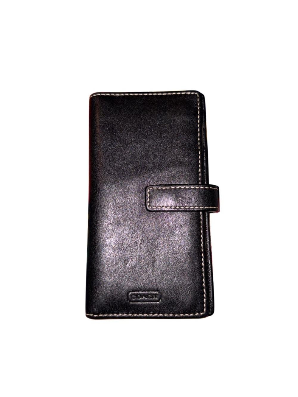 Coach Vintage Black Leather Card Case